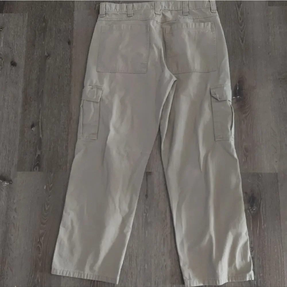 Wrangler Cargo Pants Men's 34x30 Workwear Pant Beige Straight leg baggy